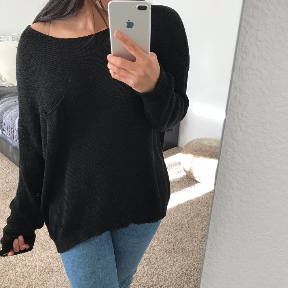 H&M Black knit Sweater